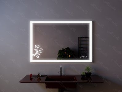 Зеркало с подсветкой Wood