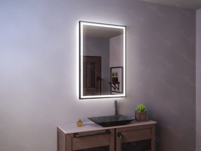Зеркало с подсветкой в тонкой раме Brams Plus