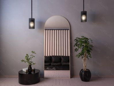 напольное зеркало со скругленными углами Bekker
