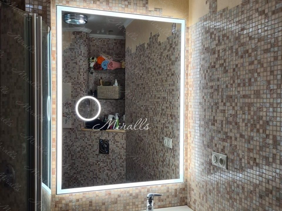 Зеркало Murano Extra с интерьерной и фронтальной подсветкой
