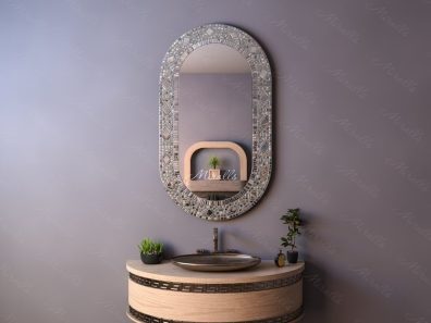 Дизайнерское зеркало без подсветки Persey