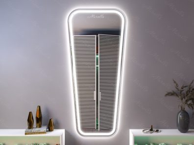 Зеркало с подсветкой в дизайнерской раме Andor Plus
