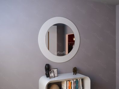 Круглое зеркало без подсветки Vinyl