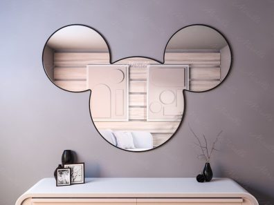 Фигурное зеркало в раме без подсветки Cheburashka