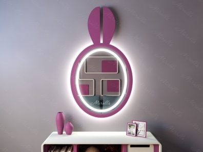 Зеркало с подсветкой в раме Bunny Plus