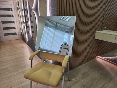 Прямоугольное зеркало без подсветки с фацетом Galla